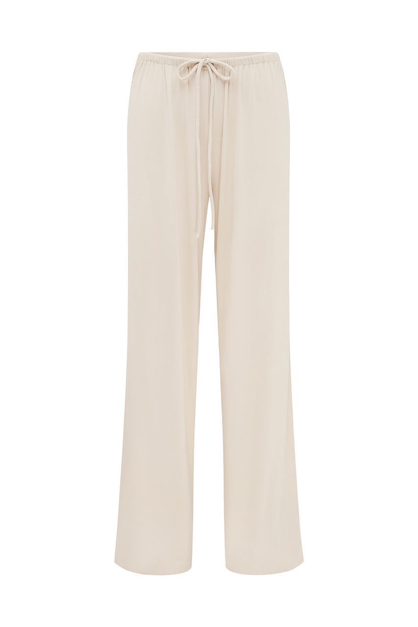 ANJI RELAXED WIDE LEG SWEATPANTS - BISCUIT - ANJIRELAXEDWIDELEGSWEATPANTS-BISCUIT