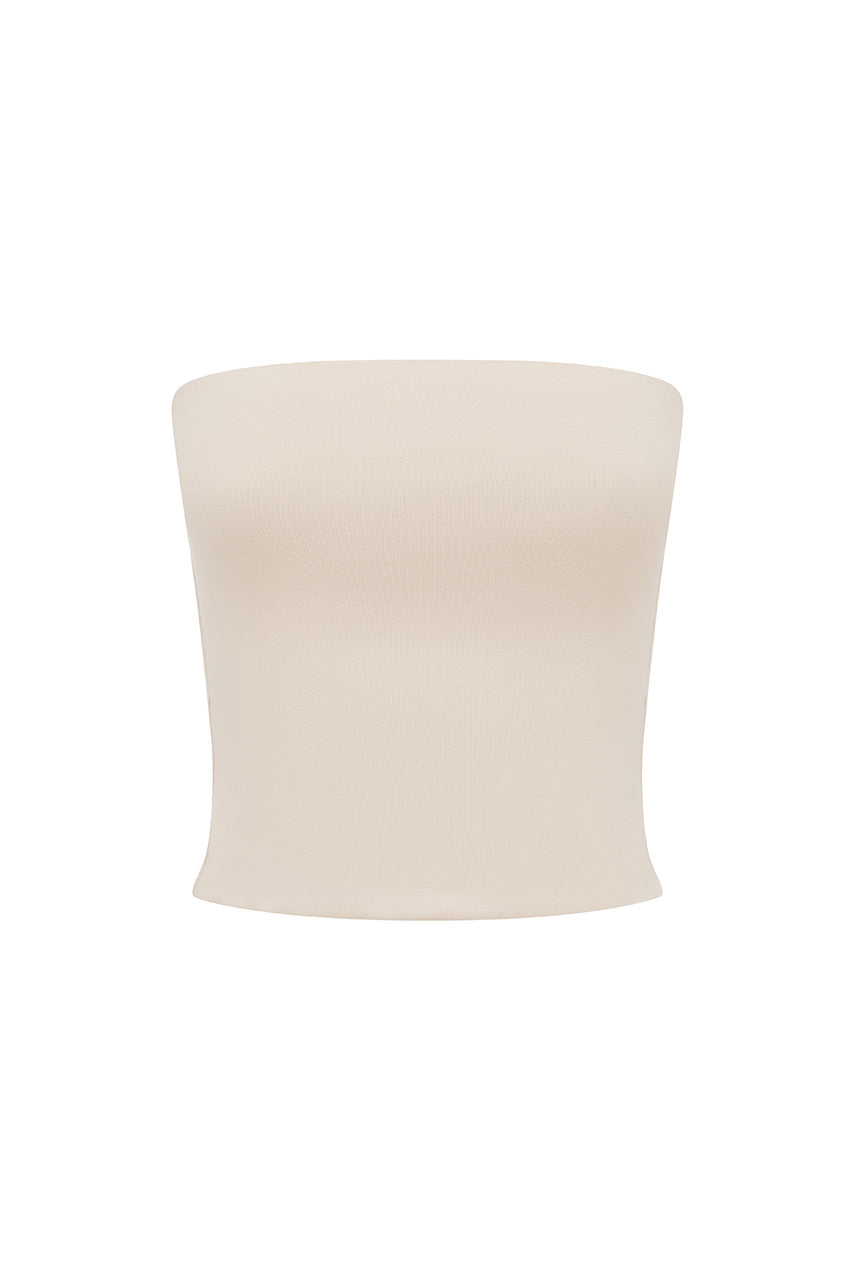 ANJI STRAPLESS TOP - BISCUIT - ANJISTRAPLESSTOP-BISCUIT