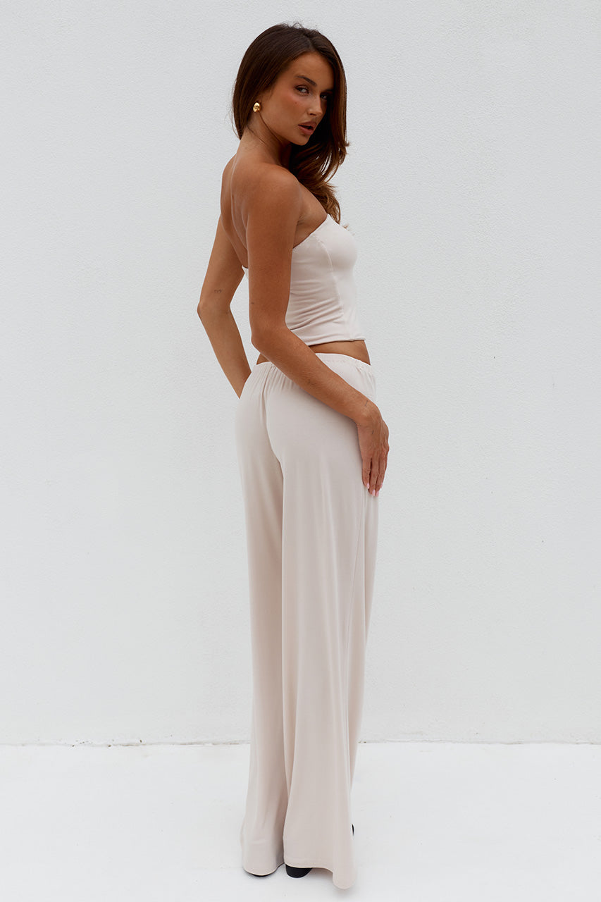 ANJI RELAXED WIDE LEG SWEATPANTS - BISCUIT - ANJISTRAPLESSTOPXANJIRELAXEDWIDELEGSWEATPANTS-BISCUIT_-10