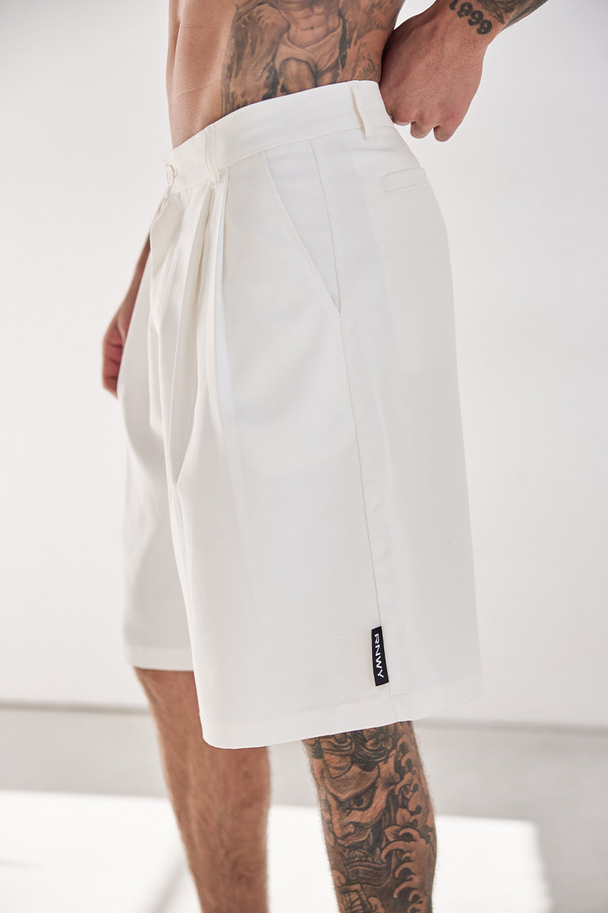 ANTE TAILORED SHORTS - CREAM - ANTETAILOREDSHORTS-CREAM-3