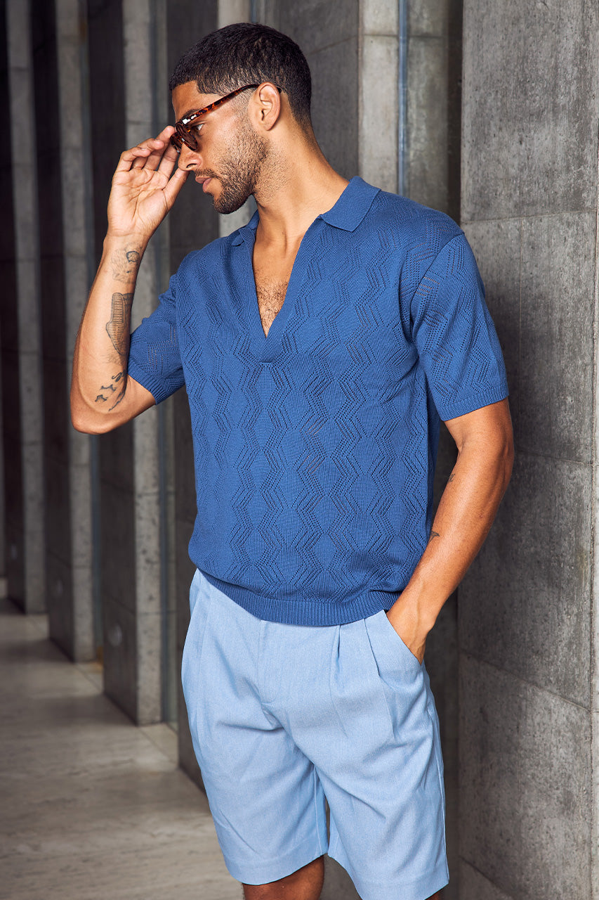 ANTHONY SHORT SLEEVE KNIT TOP - STEEL - ANTHONY_SHORT_SLEEVE_KNIT_TOP_-_STEEL_-1