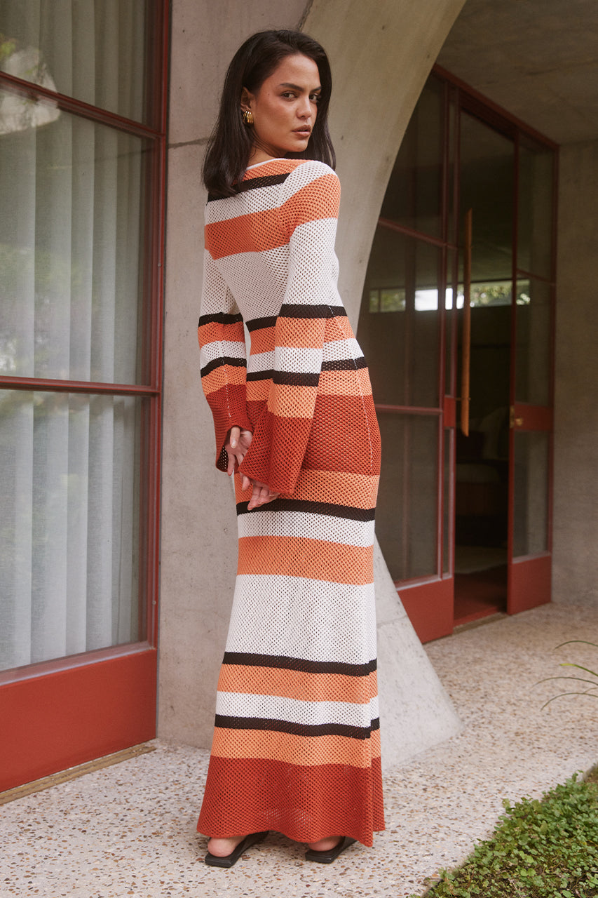APOLLO MAXI DRESS - RED/CREAM - APOLLO-MAXI-DRESS-RED-CREAM-_2