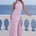 ARABELLE HIGH NECK MAXI DRESS - PETAL