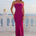 ARIANA STRAPLESS MAXI DRESS  - PLUM