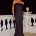 ARIANA STRAPLESS MAXI DRESS  - BLACK
