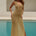 ARIYA SLEEVELESS KNIT MAXI DRESS - GOLD METALLIC