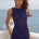 ARIYA SLEEVELESS MINI DRESS - ROYAL METALLIC