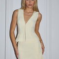 ORLA TAILORED MINI SKIRT - BUTTER