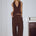 ARLA WIDE LEG PANTS - CHOCOLATE