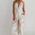 ARLETTE HALTER JUMPSUIT  - ARLETTE SAND