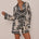 ARLETTE SLEEVED MINI DRESS - BRODIE SAND