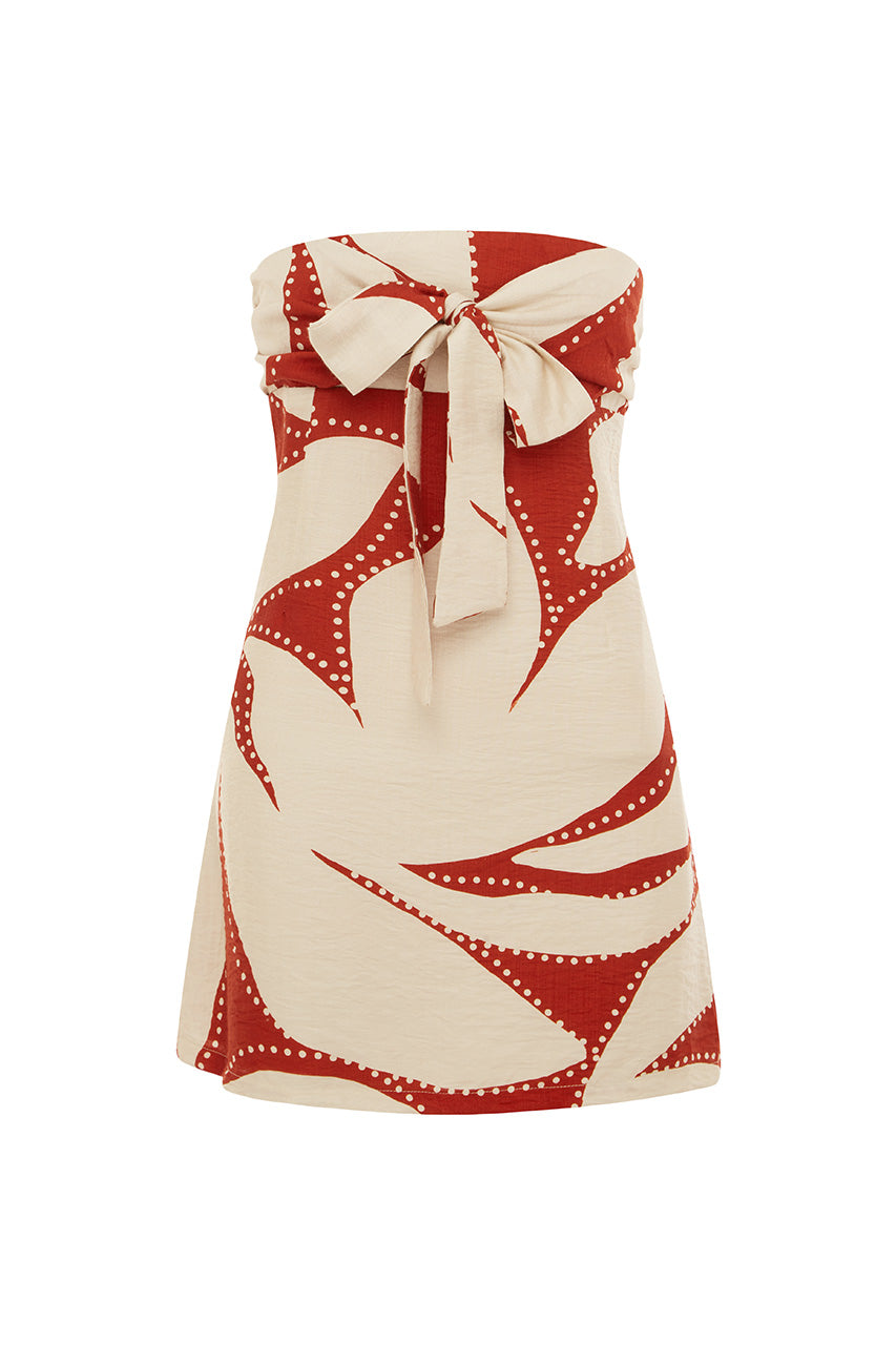 ARLETTE STRAPLESS MINI DRESS - ARLETTE RED - ARLETTESTRAPLESSMINIDRESS