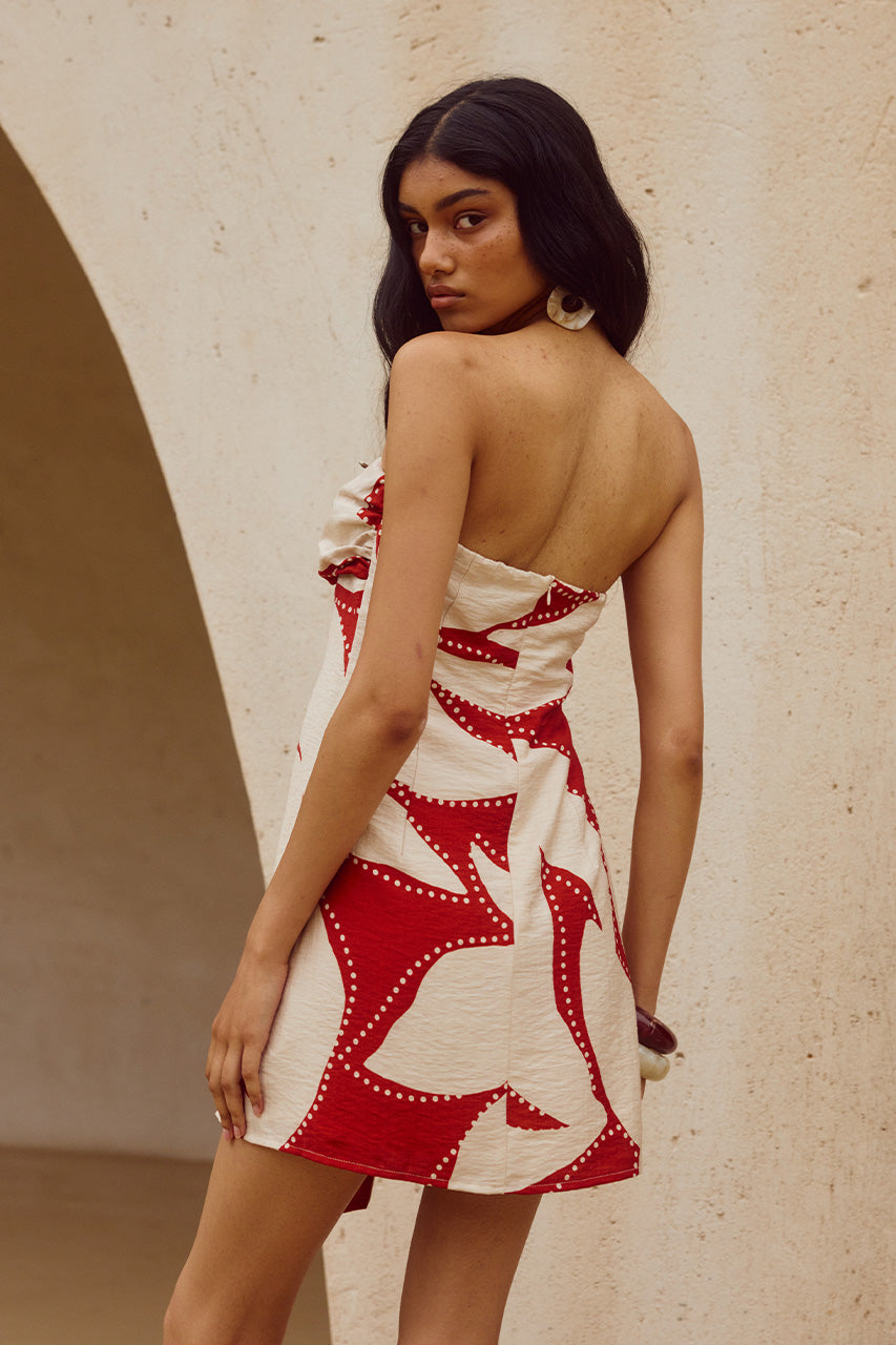 ARLETTE STRAPLESS MINI DRESS - ARLETTE RED - ARLETTESTRAPLESSMINIDRESSARLETTERED_1
