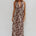 ARLI DEEP PLUNGE MAXI DRESS - AMIRA CHOCOLATE