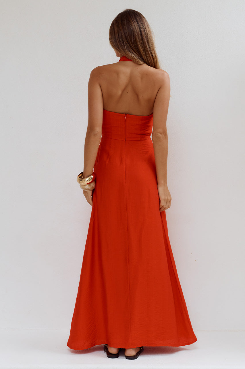 ARLI DEEP PLUNGE MAXI DRESS - RED - ARLIDEEPPLUNGEMAXIDRESS-RED-06