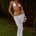 BRIANA WRAP WAVY HEM MAXI SKIRT - WHITE