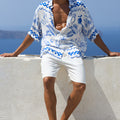ASTLEY SHIRT - WHITE/BLUE