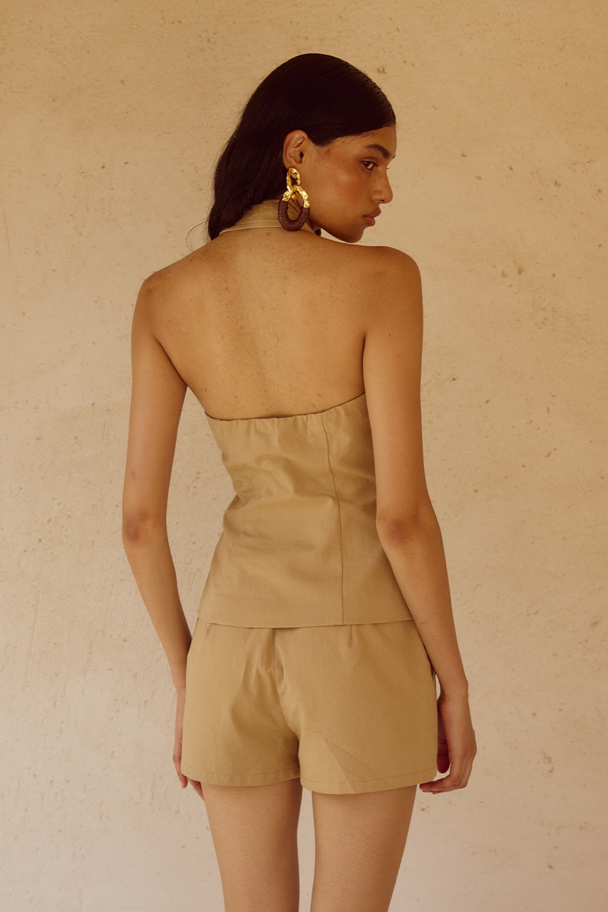 ASTRID HALTER TOP - CAMEL - ASTRIDTOPCAMELxASTRIDHOTSHORTCAMEL_5