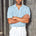 ATLAS SHORT SLEEVE POLO KNIT TOP - SKY BLUE