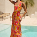 AURA MAXI DRESS - ALOHA ORANGE