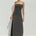 AUREA MAXI DRESS - BLACK PINSTRIPE
