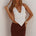 AURELIA HALTER BACKLESS TOP - WHITE