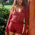 AURORA KNIT SHORT - RED