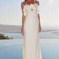 AVALEE FRILL TRIM MAXI DRESS - IVORY