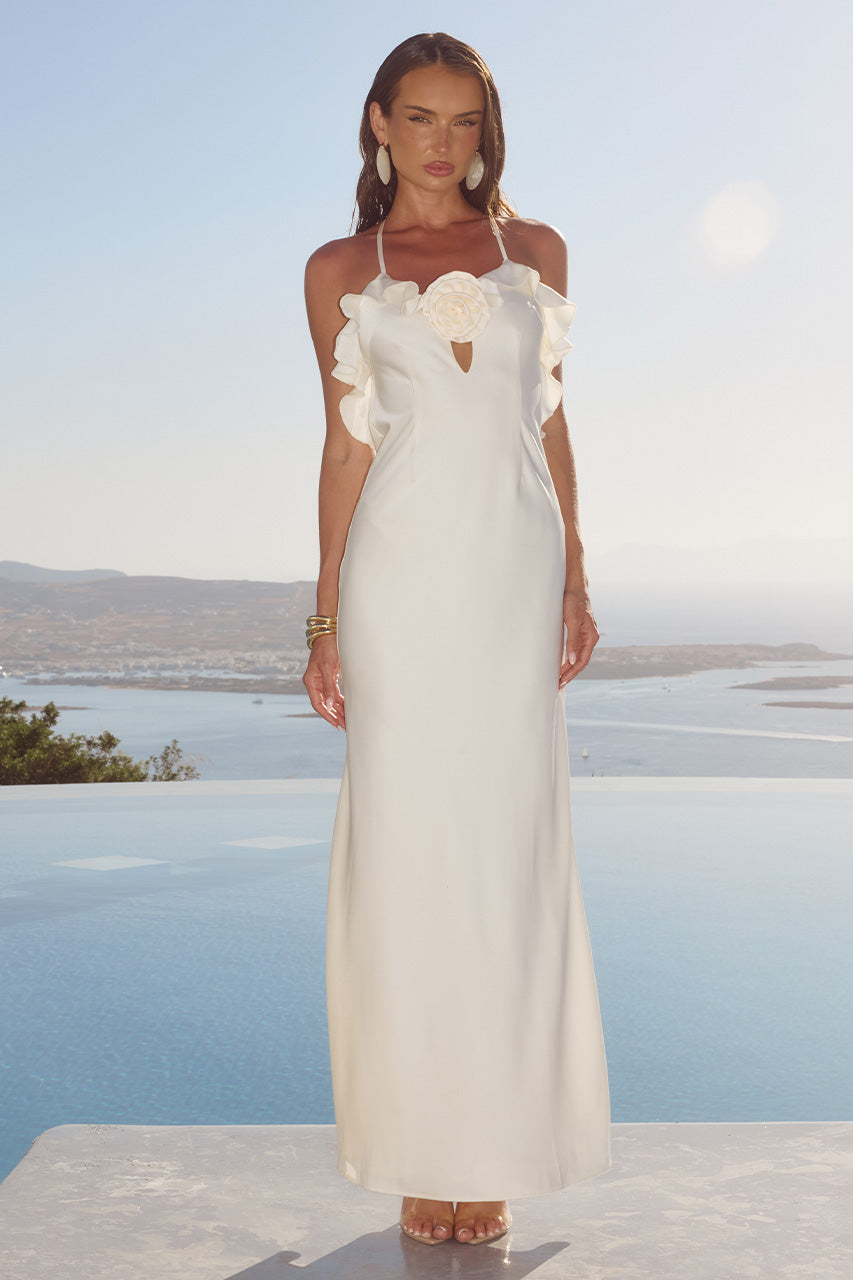 AVALEE FRILL TRIM MAXI DRESS - IVORY XXL - AVALEE_FRILL_TRIM_MAXI_DRESS_-_IVORY-5