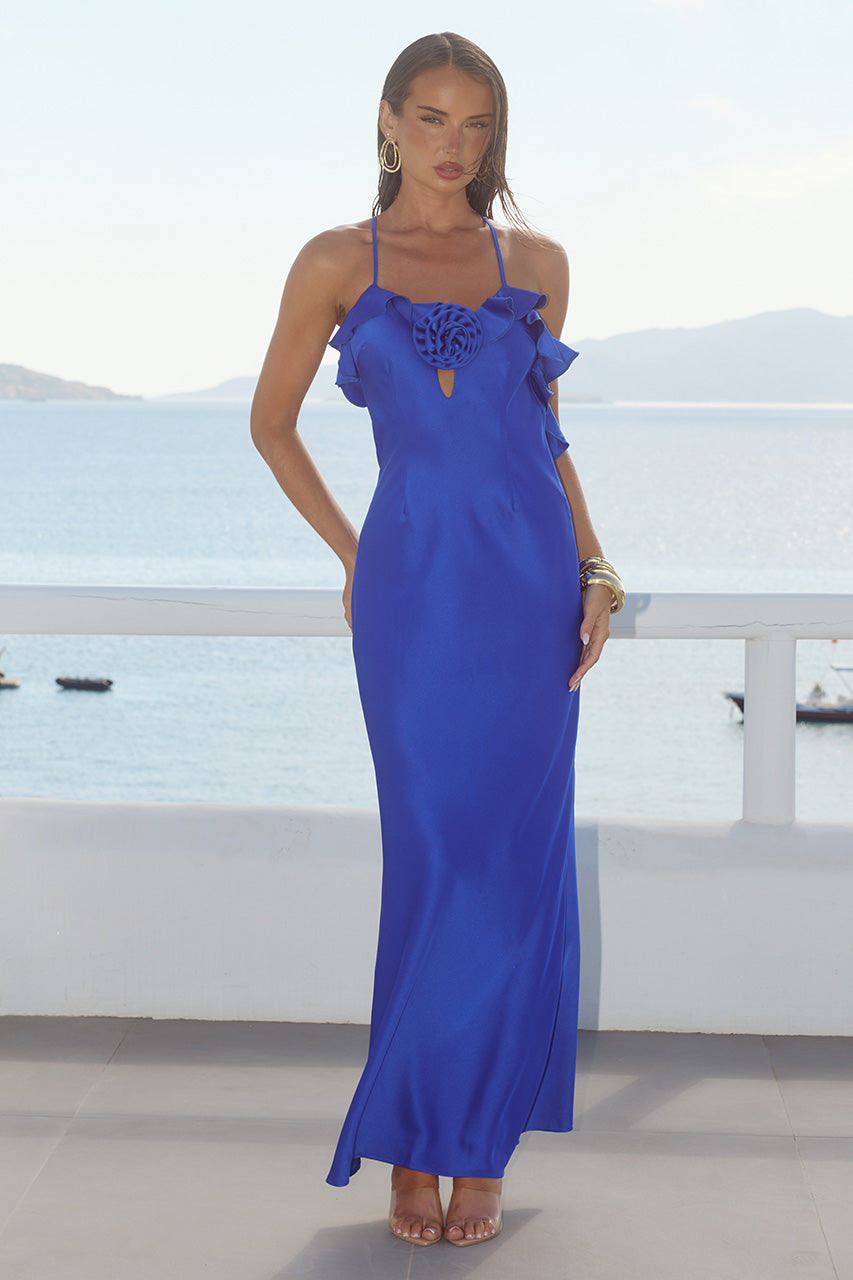 AVALEE FRILL TRIM MAXI DRESS - SAPPHIRE XXL - AVALEE_FRILL_TRIM_MAXI_DRESS_-_SAPPHIRE-2