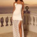 AVALON STRAPLESS MAXI DRESS - WHITE