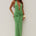 AYELLA DEEP-V KNIT MAXI DRESS - APPLE
