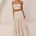 AYLA TIERED MAXI SKIRT - CREAM/BLACK POLKA