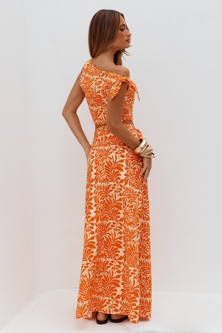 AZARIAH SIDE TIE MAXI SKIRT - AZARIAH ORANGE - AZARIAHOFFSHOULDERTIETOPXAZARIAHSIDETIEMAXISKIRT-AZARIAHORANGE-6