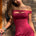 ZURI OFF SHOULDER MINI DRESS - WINE