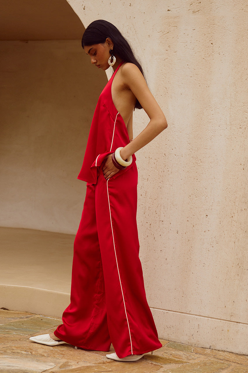 BAILIE PALAZZO PANT - RED