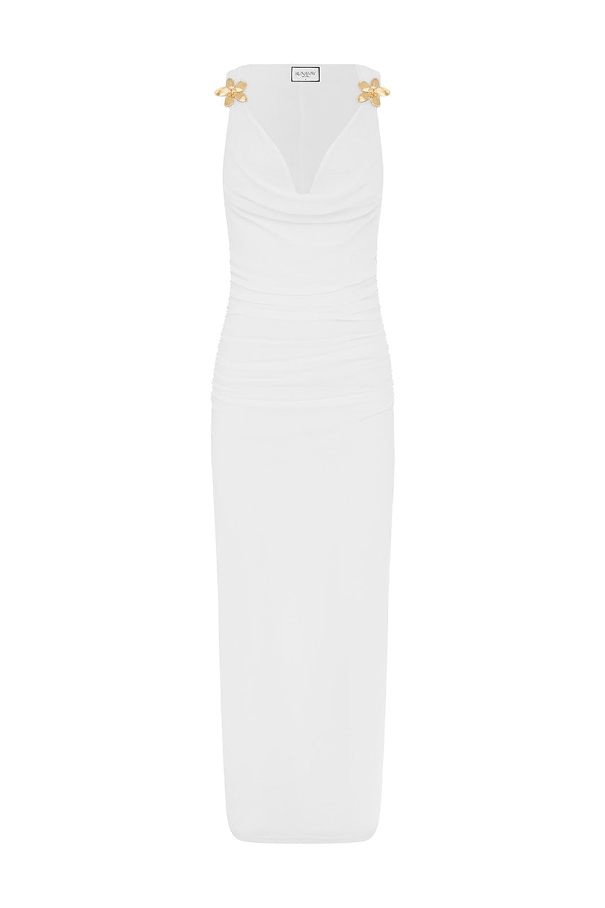 BALIN MIDI DRESS - WHITE - BALINMIDIDRESSWHITE_1