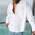 BAXTER LONG SLEEVE SHIRT - WHITE