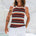 BENSON KNIT TOP - WHITE/GREEN MULTI