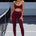 SHANTI HIGH WAISTED LEGGINGS - CHERRY