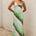 BIANCHA COWL CROSS BACK MAXI DRESS - BIANCHA GREEN