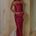 BLAINE LOW WAIST MAXI SKIRT - CHERRY/WHITE POLKA
