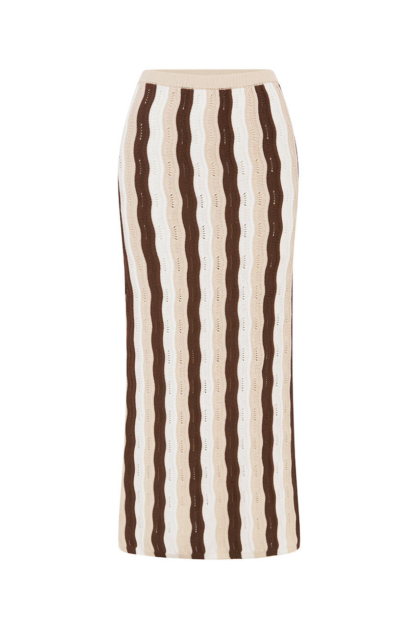 BLANCHE MAXI SKIRT - CHOC MULTI - BLANCHE-MAXI-SKIRT-CHOC-MULTI