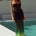 BRANDY SHEER LOW WAIST MAXI SKIRT - PINE OMBRE