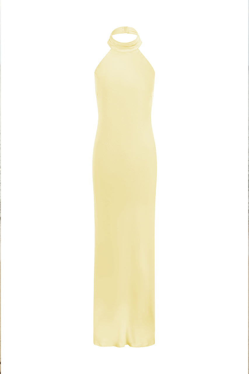 BRIGITTE MAXI DRESS - LEMON