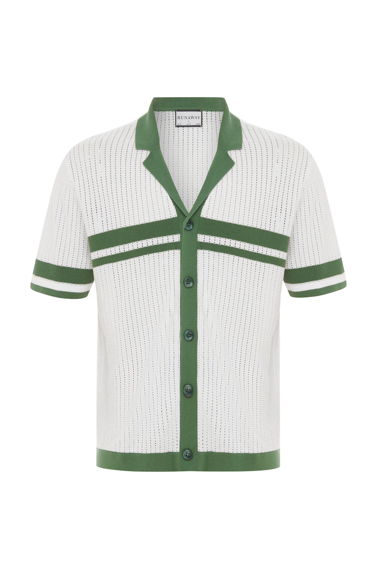 BRODY SHIRT - KHAKI/WHITE - BRODYSHIRT-KHAKIWHITE