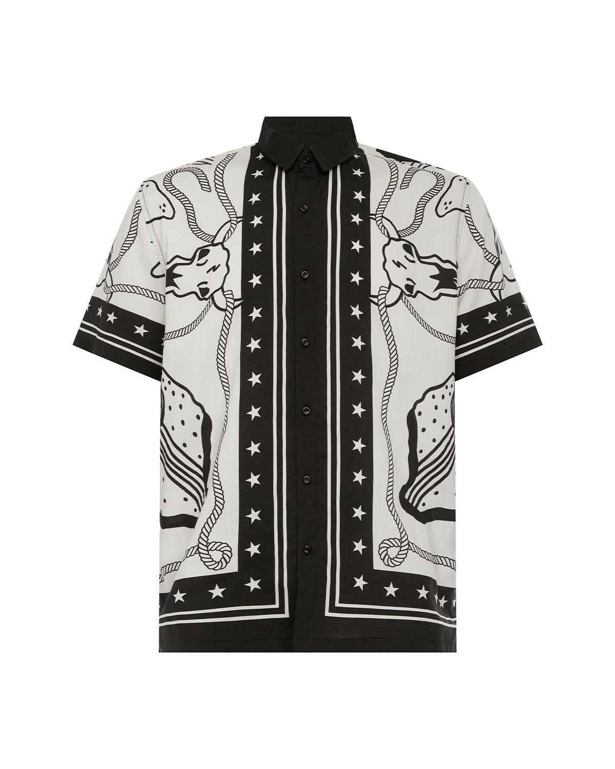 BUCK SHORT SLEEVE SHIRT - BUCK BLACK/WHITE - BUCKSHORTSLEEVESHIRT-BUCKBLACKWHITE_3e665def-ae4c-4ecc-959d-fdd29b35dfa1