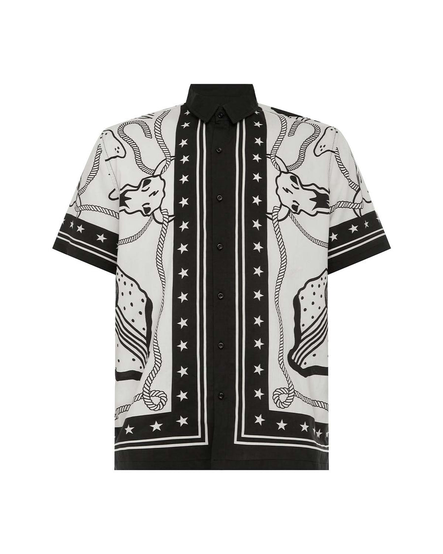 BUCK SHORT SLEEVE SHIRT - BUCK BLACK/WHITE - BUCKSHORTSLEEVESHIRT-BUCKBLACKWHITE_3e665def-ae4c-4ecc-959d-fdd29b35dfa1