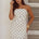 CAIRO STRAPLESS MINI DRESS - WHITE/BLACK POLKA
