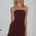 CAIRO STRAPLESS MINI DRESS - BITTER CHOCOLATE